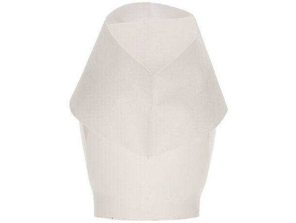 Gorro desechable Knife tipo barco en polipropileno TNT blanco detalle 4