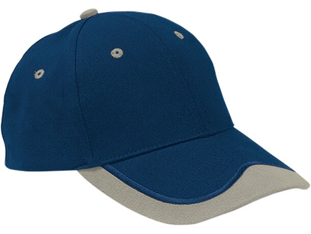 Gorras de béisbol baratas bicolor en algodón 270 g/m2 Seatle detalle 5
