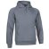 Sudadera de felpa con capucha Valento personalizada gris