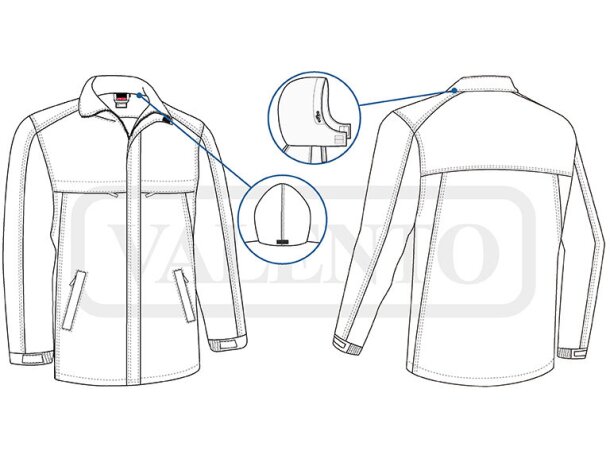 Chaquetón impermeable ARKANSAS Valento detalle 1