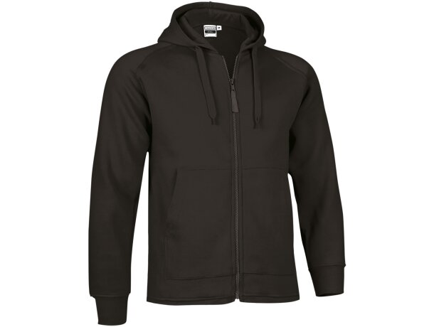 Sudadera STEAL con capucha y cremallera serigrafiadas felpa 350 detalle 5