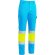 Pantalón térmico alta visibilidad Starlife con forro polar Amarillo fluor/azul tropical