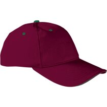 Gorras béisbol bicolor algodón aterciopelado 270 g/m2