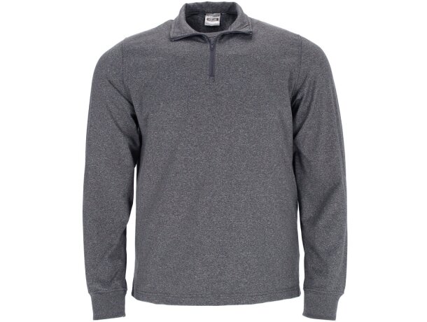 Polo técnico Europa cuello cisne cremallera transpirable detalle 2