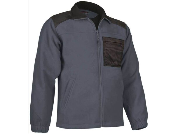 Jersey polar con bolsillo Valento gris personalizado