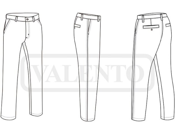 Pantalón chino Chicago elástico con acabado hidro-repelente detalle 1