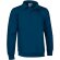Sudadera Chester azul marino cuello polo felpa