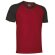 Camiseta manga corta contrastada de Valento 160 gr Valento roja