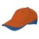 Gorra llamativa de colores combinados Valento natural grabada