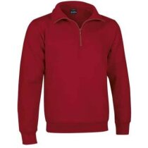 Sudadera de felpa con media cremallera Valento merchandising roja