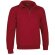 Sudadera de felpa con media cremallera Valento roja