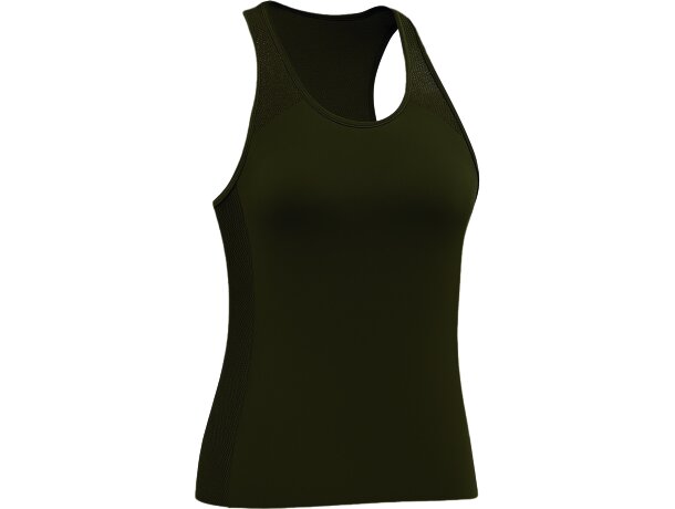 Camiseta técnica mujer Lucy sin mangas transpirable detalle 1