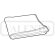 Toalla Auriga de microfibra blanca 90x50 cm para lavabo detalle 1