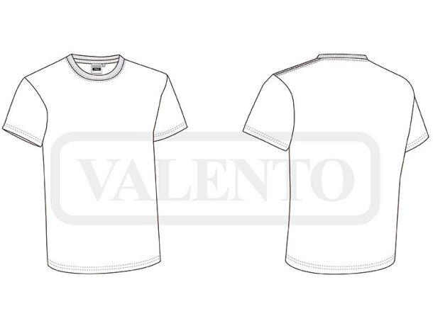 Camiseta manga corta grabada 100% algodón ring spun 160 g/m2 Jungle detalle 1