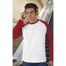 Camiseta manga larga de hombre combinada 200 gr Valento Camiseta manga larga de hombre combinada 200 gr Valento