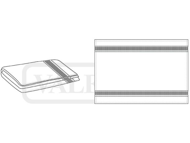 Paño de cocina Cooking 100% algodón con rayas detalle 1