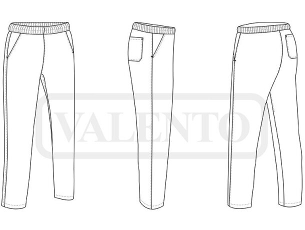 Pantalón laboral con logotipo corte recto para hombre Stanford detalle 1