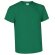 Camiseta básica manga corta cuello redondo Valento Valento verde merchandising