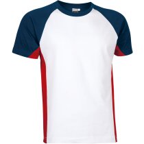 Camiseta de Valento combinada 160 gr Valento blanca personalizado