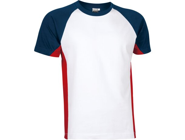 Camiseta Vulcan tricolor algodón ring spun 160g manga raglán detalle 5