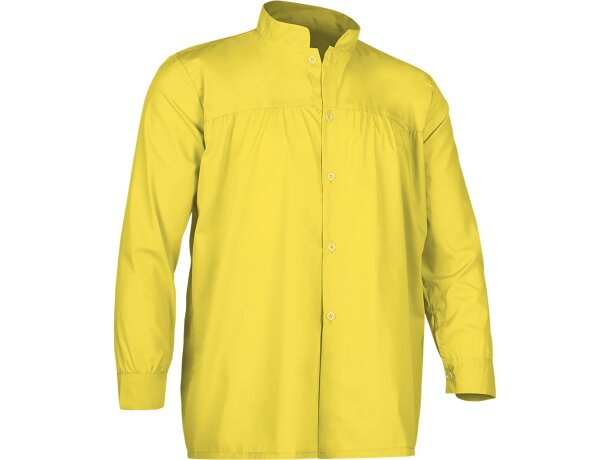 Blusón Charanga popelín fiestas corporativas cierre botones detalle 5