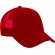 Gorra Memphis con rejilla transpirable y ajuste regulable Rojo loto