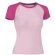 Camiseta de mujer combinada Valento personalizada rosa