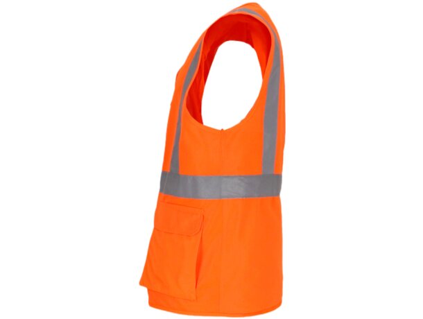 Chaleco ligero alta visibilidad Bridge con cintas reflectantes detalle 3