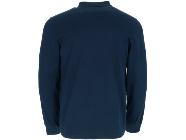 Polo de manga larga de marca de poliéster 200 g/m2 Darwin detalle 4
