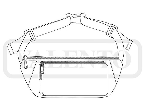 Riñonera George impermeable con refuerzo de espuma interior detalle 1