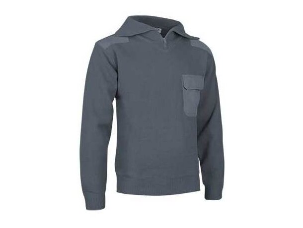 Jersey de cuello alto y media cremallera Valento gris original