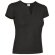 Camiseta de mujer ajustada 190 gr Valento personalizada negra