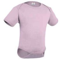 Body de bebé en manga corta Valento rosa personalizado