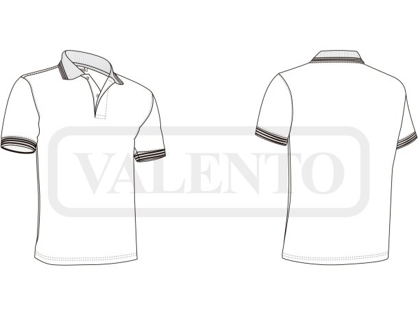 Polo de manga corta publicitario unisex en poliéster 170 g/m2 Maastricht detalle 1