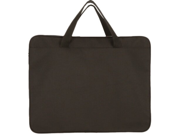 Portadocumentos Henry impermeable con forro canvas negro detalle 4