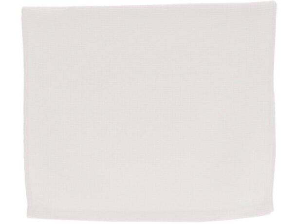 Toalla Auriga de microfibra blanca 90x50 cm para lavabo detalle 4