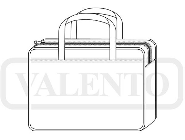 Portadocumentos Peter impermeable con asas y cremallera detalle 1