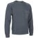 Jersey de cuello redondo Valento personalizado gris