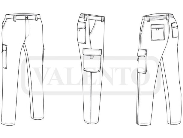 Pantalón multibolsillos Thunder personalizado