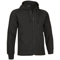 Chaqueta de sudadera con cremallera Valento negra personalizado Chaqueta de sudadera con cremallera Valento negra personalizado