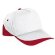 Gorra sencilla con acabados especiales Valento blanca personalizado