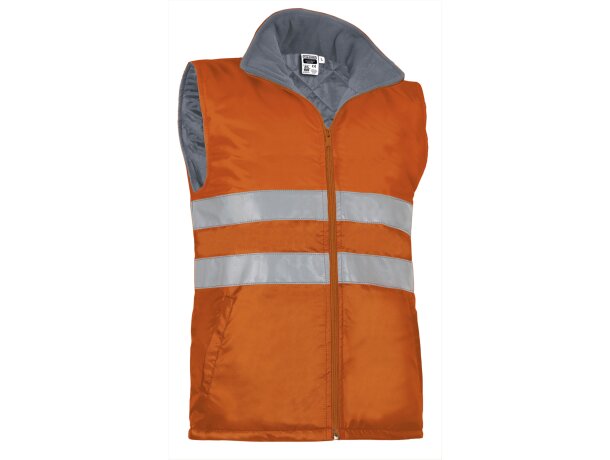 Chaleco Highway alta visibilidad acolchado impermeable unisex detalle 5
