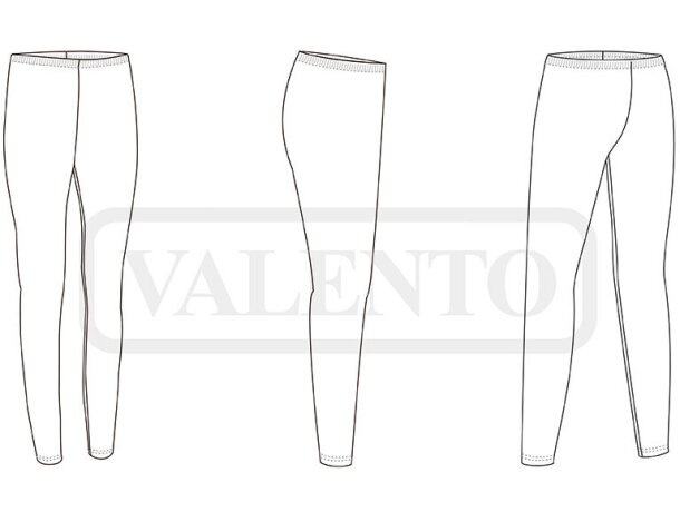 Leggins con cintura ajustable poliéster 200 g/m2 Lara detalle 1
