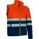 Chaqueta desmontable de alta visibilidad Brampton softshell Negro/rosa magenta