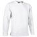 Sudadera de felpa con cuello redondo Valento blanca con logo