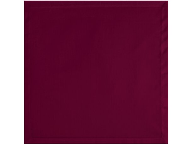 Servilleta Menu con logo personalizado raso sedoso 43x43 blanco detalle 1