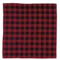 Pañuelo Cuadrado Cachirulo adulto Rojo, Negro Valento rojo