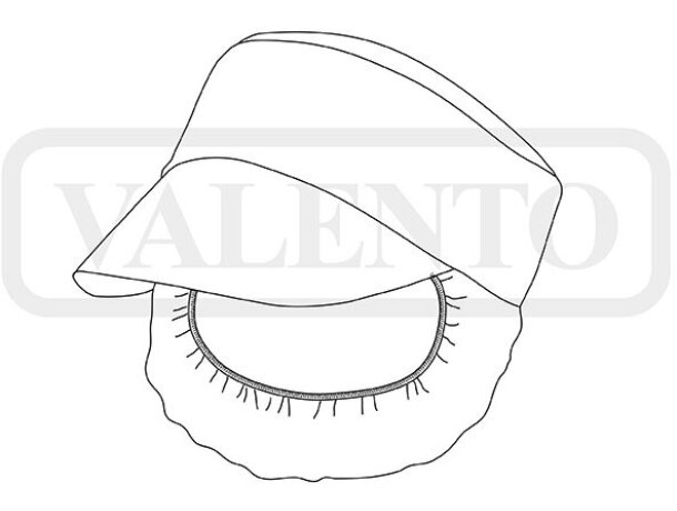 Gorra desechable Fork con visera para cocina y hostelería detalle 1