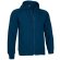 Sudadera con cremallera entera y capucha Valento azul barata