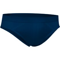Slip Zeus poliamida azul con logo en cintura